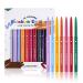 ARTIFUN 12 Color Eyeliner, Colorful Eye Liner Pencil, Professional Long Lasting Waterproof Pigmented Eye Makeup Set
