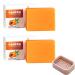 Soap Bar for Face & Body 2 PCS with Soap Box Firm and Smooth Skin Moisturizing for Body & Face Cleansing Natural Papaya Skin Soap Bar Soap Cleanser Soap for All Skin Types