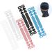 FOMIYES 20 Pack Mask Strap Buckle - Ear Extension Hook for Face Cover - Anti-Strangulation Accessories in Pink & Light Blue - Buy Online on GoSupps.com