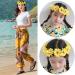 Joyci Sunflower Hair Accessories Set - 8 Pieces Boho Headbands, Hairpins & Wreath for Wedding & Hippie Party (Headband Set B) - Buy Online on GoSupps.com