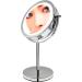 SHACJHNN Lighted Makeup Mirror 1x/10x Magnifying Vanity Mirror with Lights | Double Sided Cosmetic Mirror | Silver-Dimmable Switch - Buy Online on GoSupps.com