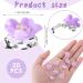 AndiBro Mini Lilies Hair Clip Set - 20 Cute Purple Decorative Short Hairpins for Women & Girls | Fashionable Metal Hair Jewelry & Gifts - Buy Online on GoSupps.com