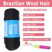 COOKOO 4 Roll Natural Black Brazilian Wool Hair Acrylic Yarn for African Crochet Hair - Jumbo Braids, Senegalese Twists, Faux Locs - 70G/Roll (1B) - Buy Online on GoSupps.com
