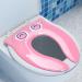 Portable Potty Seat for Toddler Travel - Foldable Non-Slip Potty Training Toilet Seat Cover for Girls, Baby Kids with Drawstring Bag (Pink Owl)