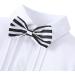 AmzBarley Baby Boys Gentleman Suit | White Tuxedo Rompers | Birthday Party Outfit | 3-6 Months - Buy Online on GoSupps.com