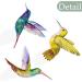 48Pcs Hummingbird Cupcake Toppers Hummingbird Birthday Decorations Hummingbird Party Decorations Hummingbird Cake Topper for Spring Birds Birthday Baby Shower Supplies - Buy Online on GoSupps.com