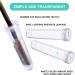 LznYi 100 Pack 2.83 Floral Water Tubes - Clear Plastic Tubes for Milkweed and Flower Arrangements - 100pcs White - Buy Online on GoSupps.com