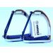 Amidale PEACOCK STIRRUPS HORSE EQUESTRIAN SAFETY IRON FILLIS STIRRUPS BLK/PINK/RED/BLUE/SILVER (4.75 SILVER) - Buy Online on GoSupps.com