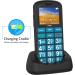Uleway Senior Cell Phone - Large Button Dual SIM SOS No Contract - Perfect GSM Phone for Pensioners - Includes Charging Station - Blue - Buy Online on GoSupps.com
