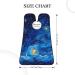 Starry Sky Art Print Beard Bib Apron - Non-Stick Hair Catcher for Men - Perfect Shaving Gift - One Size Black - Buy Online on GoSupps.com