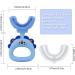 Kids U-Shaped Toothbrush | Soft Silicone Brush | 3 Sided Teeth Cleaning | Removable Manual Toothbrush for Child/Sensitive Teeth | Little Lion Blue (Age 2-7) - Buy Online on GoSupps.com