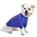 Hualisiji dog sweater Small dog sweatshirt hooded sweaters for dogs dogs hoodie chihuahua sweater warm and light easy to wear with a soft texture elasticity (Dark Blue L) Dark Blue L