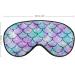 Silk Mermaid Scales Eye Mask for Girls, Teens, Women - Comfortable & Lightweight Travel Sleep Mask with Elastic Strap - Beautiful Pattern - 1 Count - Buy Online on GoSupps.com
