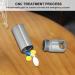 Waterproof Stainless Steel Pillendose Keychain - Survival Pill Bottle for Camping & Outdoors - Buy Online on GoSupps.com