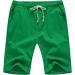 CEWIFO Men's Black Cotton & Linen Pants - Monochrome Lumbar Trousers Calf Length Shorts Sizes Up to 3XL - Lightweight Comfort for Every Occasion - Buy Online on GoSupps.com