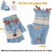 Unisex Kids Winter Fox Flip Top Gloves | Thermal Convertible Mittens for 2-8Y Boys & Girls - Navy - Buy Online on GoSupps.com
