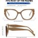 Fashion Blue Light Blocking Glasses for Women - Stylish Square Khaki Frame for Computer TV & Gaming - Buy Online on GoSupps.com