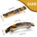 Reton French Design Hair Clips - Tortoise Acrylic Resin & Acetate - 12-Piece Set for Thin & Thick Hair - Stylish Hair Accessories for Women & Girls - Buy Online on GoSupps.com