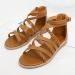 XTZYGLFD Women's Summer Wide Sandals - Woven Roman Bohemian Strappy Sandals with Zipper - Brown Size 9 UK - Buy Online on GoSupps.com