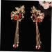 Angoily 1 Pair Vintage Hair Clips Hair Accessory for Women Chinese Style Hair Accessories Metal Tassel Barrettes Hair Barrettes Vintage Decor Hair Decorations Metal Hair Claw Clips Wedding - Buy Online on GoSupps.com