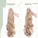 Buy Sego 50cm Wavy Ashblond Clip-In Ponytail Extension - Voluminous Synthetic Hair 150g 24 (60cm) - Enhance Your Look with Gorgeous Blended Shades - Buy Online on GoSupps.com