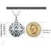 INFUSEU Peace and Love Sign Essential Oils Diffuser Necklace | Aromatherapy Lava Rock Stone Jewelry for Women - Shop Now - Buy Online on GoSupps.com