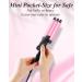 Youuish Mini Hair Crimper 1/2 Inch Small 3 Barrel Curling Iron Hair Waver Dual Voltage for Home and Travel Triple Ceramic Tiny Barrels Create Natural Tight Beachy Waves Pink - Buy Online on GoSupps.com