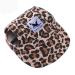 EGURS DOUS BASSEBALL HATES CONTRITATIONS Sunbonnet Sun protection dog cap dog hat for small medium and large dogs and cats Leopard pattern m