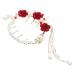 ABOOFAN Hair Bun Accessories Small Claw Clips High Ponytail Holder Rose Ponytail Holder Ponytail Clip Ponytail Cuff Hair Headband Alloy Lenceria De Mujer