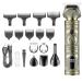 Hair Clippers Hair Trimmer 6 In 1 Grooming Kit Hair Clipper Nose Trimmer Shaver Body Trimmer Professional Rechargeable Metal Vintage