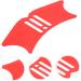Baluue Eyeliner Eyelash Shield Eyelash Applicator Tool Women Eyeliner Stencils Red 10.3x3.8cm Red - Buy Online on GoSupps.com