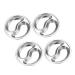 Milisten 4pcs Stainless Steel Saucer Japanese Salad Dressing Japanese Plates Stainless Steel Candy Dishes and Trays Mini Stainless Steel Mixing Bowls Condiment Saucer Lattice Snack Bowl 10.5X10.5CM Silver