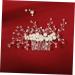 FRCOLOR Wedding headpieces for wedding wire side Comb wedding side headpiece side Comb Rhinestone Clip Comb Leaf Crystal Hair Comb Leaf Hair Comb hair crystal clip pearl Crystal - Buy Online on GoSupps.com