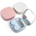 3pcs Portable Colorful Cute Contact Lens Case with Mirror for Home Outdoor