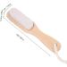 Foot file tote foot cuticle remover pedicure foot file skin callus pumice removal stone foot pedicure tool with wooden handle for pedicure and foot care - Buy Online on GoSupps.com