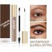 2PCS Eyebrow Cream Eyebrow Stamp Stencil Kit Natural waterproof make-up No colour loss No smudging (01#Chocolate brown) - Buy Online on GoSupps.com