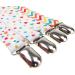 Culasign 4-Piece Pacifier Strap Set | Unisex Baby Pacifier Chains & Clips | Cotton & Plastic Bib Friendly | Triangle Design - Buy Online on GoSupps.com