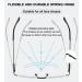 Abetos Semicircular Reading Glasses for Men & Women - Flexible Spring Hinge Half-Moon Metal Frame - Comfortable 2.5x Visual Aid for Computer & Leisure - Buy Online on GoSupps.com