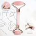 Rose Quartz Roller and Gua Sha Facial Roller Beauty Skin Care Tool Rose Quartz Massager for Face Eyes Neck Body Muscle Relaxation and Relief of Fine Lines and Wrinkles - Buy Online on GoSupps.com