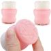 Silicone Face Scrubber - Versatile Skincare Essential for Gentle Facial Cleansing Exfoliation and Scrub - Exfoliating Face Wash and Cleanser Brush for Your Skin - 2 Pack - Pink