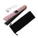 BIUDECO Curling Iron Travel Size Flat Iron for Hair Travel Hair Curler Hair Curling Tools Mini Splint Abs Golden 21X4X3.5CM