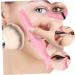 FOMIYES 3pcs Silicone Beauty Ruler Makeup Mascara Marscara Drawing Aid Eyeshadow Template With Wings Model 15X4.15CM Pink-2 - Buy Online on GoSupps.com