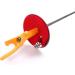 LEONARK National Grade Fencing Saber Foil Epee Electric Sword - Professional Fencing Gear (Size 5, Right Hand) with Guard Pad and Handle Grip - Buy Online on GoSupps.com