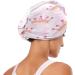 Pink Watercolor Crown Dry Hair Cap - 2 Piece Quick Dry Towel Set | Super Absorbent & Soft Headband - Buy Online on GoSupps.com