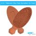 YNR Natural Clay Terracotta Handmade Foot Scrubber for Hard Dead Dry Cracked Heels - 3 in 1 Multi-Function Natural Feet Scrubber Dead Skin Foot Pumice Stone for Skin Exfoliation - Buy Online on GoSupps.com