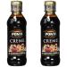 Ponti Creme Aceto Balsamico di Modena G.G.A.1 x 200 ml - Typical Italian balsamic vinegar - fine crema di balsamic vinegar - with a sweet and acid flavors (pack with 2) 250 g (2 -pack)