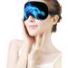 Silk Sleep Eye Mask - Adjustable Strap Black Blue Fire Dragon Art - Perfect for Men & Women Nap Yoga Meditation - 1 Count - Buy Online on GoSupps.com