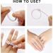 Ring Sizer Measuring Tool - Reusable Jewelry Sizing Gauge for Fingers - US Ring Sizes 1-17 (1Pcs White) - Buy Online on GoSupps.com