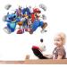 3D Cartoon Wall Stickers | Self-Adhesive Boys Girls Wall Decal | Bedroom Living Room Hotel Decor | 40X60cm - Buy Online on GoSupps.com