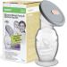 haakaa Manual Breast Pump (5oz/150ml) One-Piece Design with Upgrade Suction Base & Silicone Cap Made by Food Grade Silicone Milk Saver & Milk Catcher for Breastfeeding Moms 5oz/150ml with Lid
